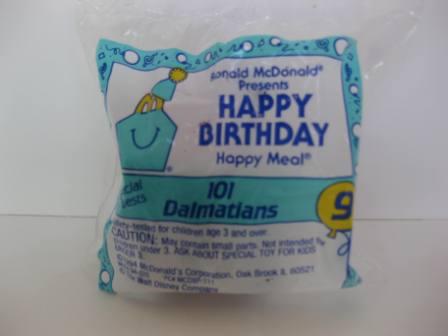 1994 McDonalds - #9 101 Dalmatians - Happy Birthday Toy (SEALED)